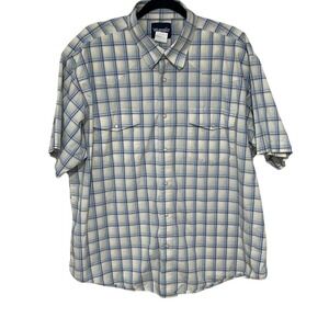 Vintage 2000's Wrangler Mens Multicolor Plaid Pearl Button Button Up Shirt XXL